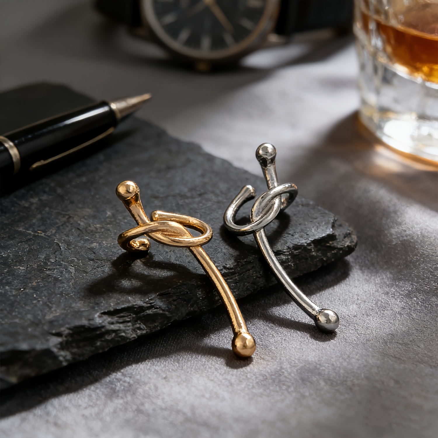 Men's Western Knot No Piercing Ear Bone Clip — Casual Gift